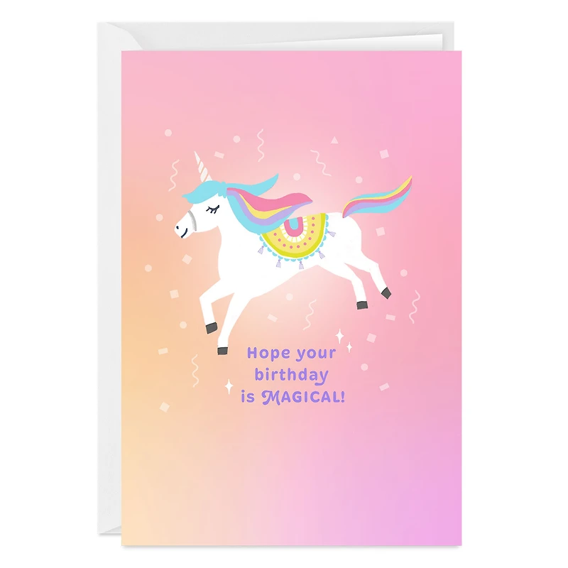 Magical Unicorn Custom Birthday Card for only USD 4.99 | Hallmark