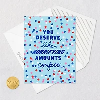 Horrifying Amounts of Confetti Congratulations Card for only USD 3.99 | Hallmark