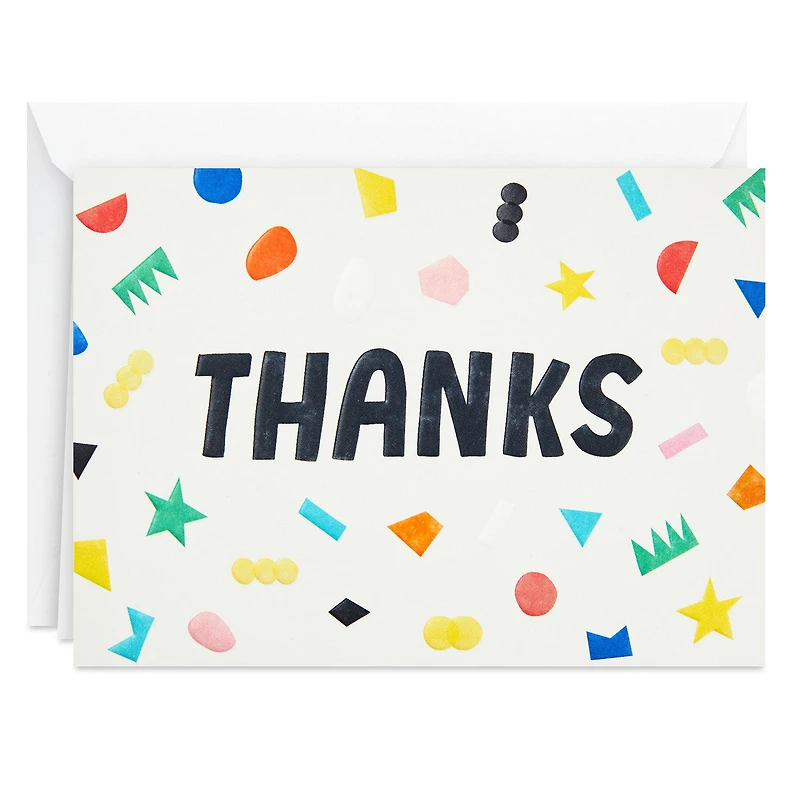 Scattered Confetti Boxed Blank Thank-You Notes, Pack of 24 for only USD 6.99 | Hallmark