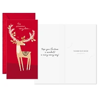 Every Merry Way Gold Deer Money Holder Christmas Cards, Pack of 10 for only USD 8.99 | Hallmark