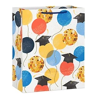13" Balloons, Grad Caps and Disco Balls Large Graduation Gift Bag for only USD 4.99 | Hallmark