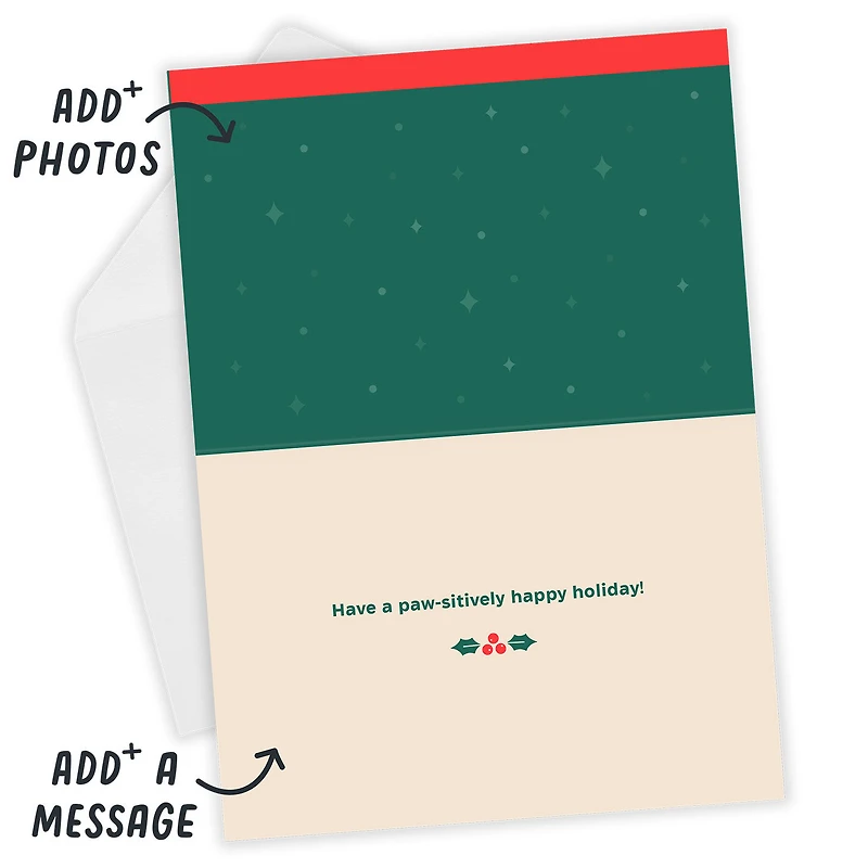Reindeer Face Custom Christmas Card From Pet for only USD 4.99 | Hallmark