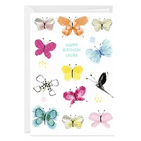 Butterflies and Happiness Custom Birthday Card for only USD 4.99 | Hallmark