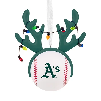 MLB Oakland Athletics™ Reindeer Baseball Hallmark Ornament for only USD 12.99 | Hallmark