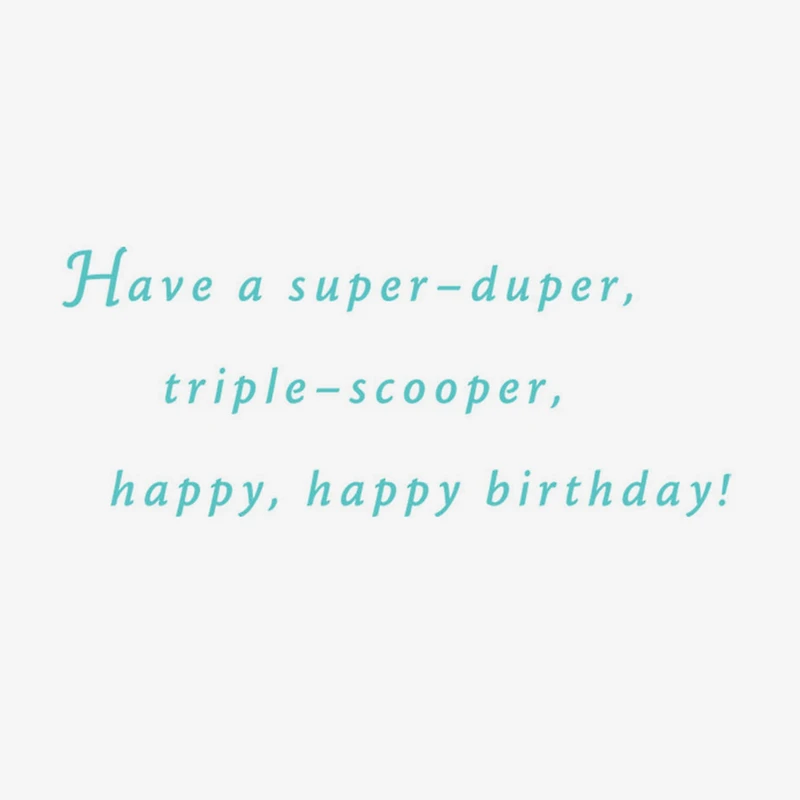 Peanuts® Snoopy Super-Duper Triple-Scooper Birthday Card for only USD 3.99 | Hallmark