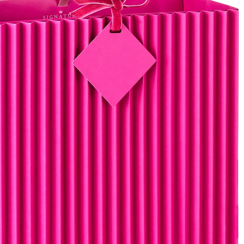 10.4" Pleated Pink Large Square Gift Bag for only USD 8.99 | Hallmark