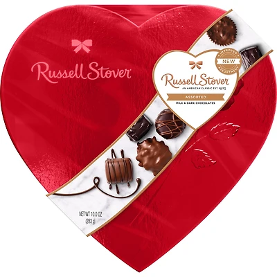 Russell Stover Assorted Chocolates Red Foil Heart Gift Box, 10 oz. for only USD 12.99 | Hallmark