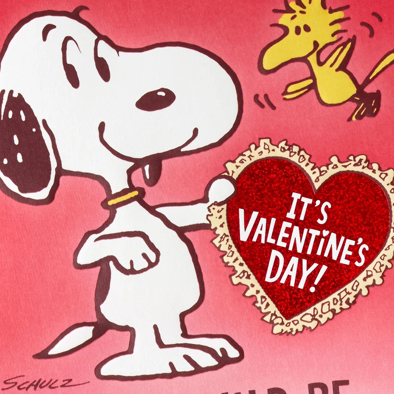 Peanuts® Snoopy and Woodstock Hug Funny Pop-Up Valentine's Day Card for only USD 6.99 | Hallmark