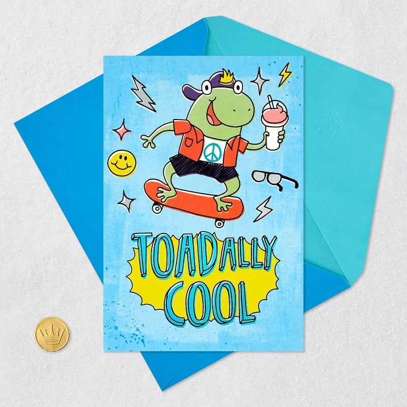 Toadally Cool Skateboard Birthday Card for only USD 4.99 | Hallmark