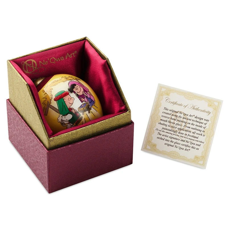 Peanuts® Ne'Qwa Art® Christmas Pageant Hand-Painted Glass Hallmark Ornament for only USD 40.49 | Hallmark