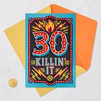 30 Killin' It Musical 30th Birthday Card With Light for only USD 7.99 | Hallmark