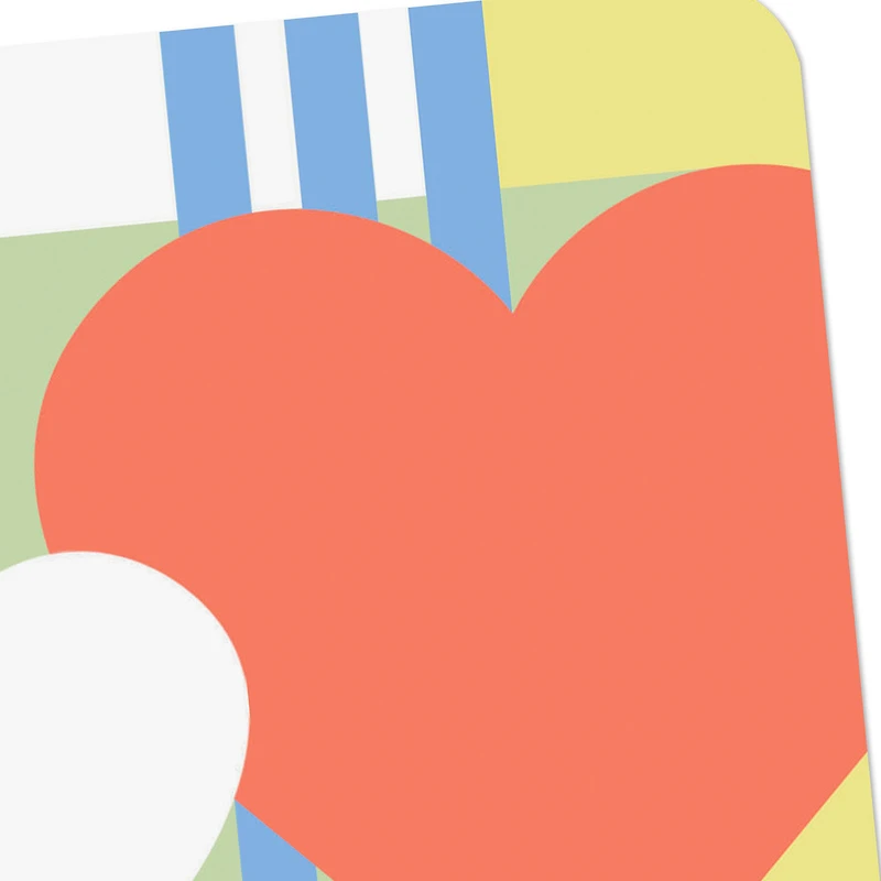 Mod Hearts and Stripes Blank Card for only USD 2.99 | Hallmark