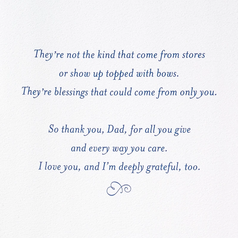 Precious Blessings Christmas Card for Dad From Daughter for only USD 5.99 | Hallmark