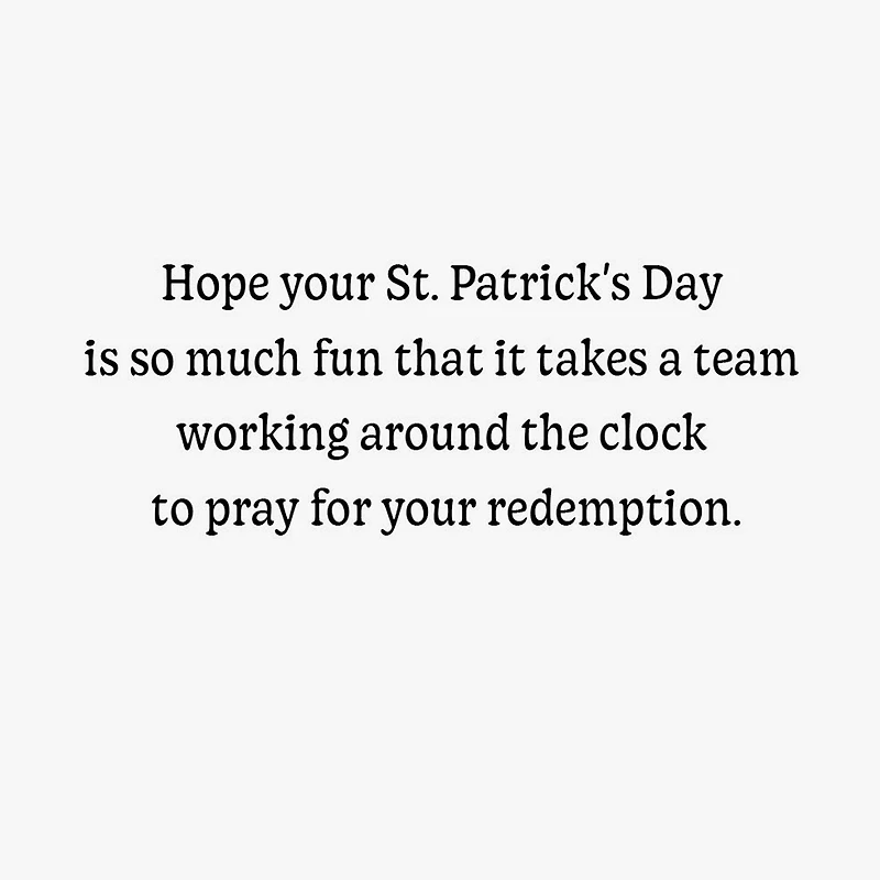 Praying for Your Redemption Funny St. Patrick's Day Card for only USD 3.69 | Hallmark