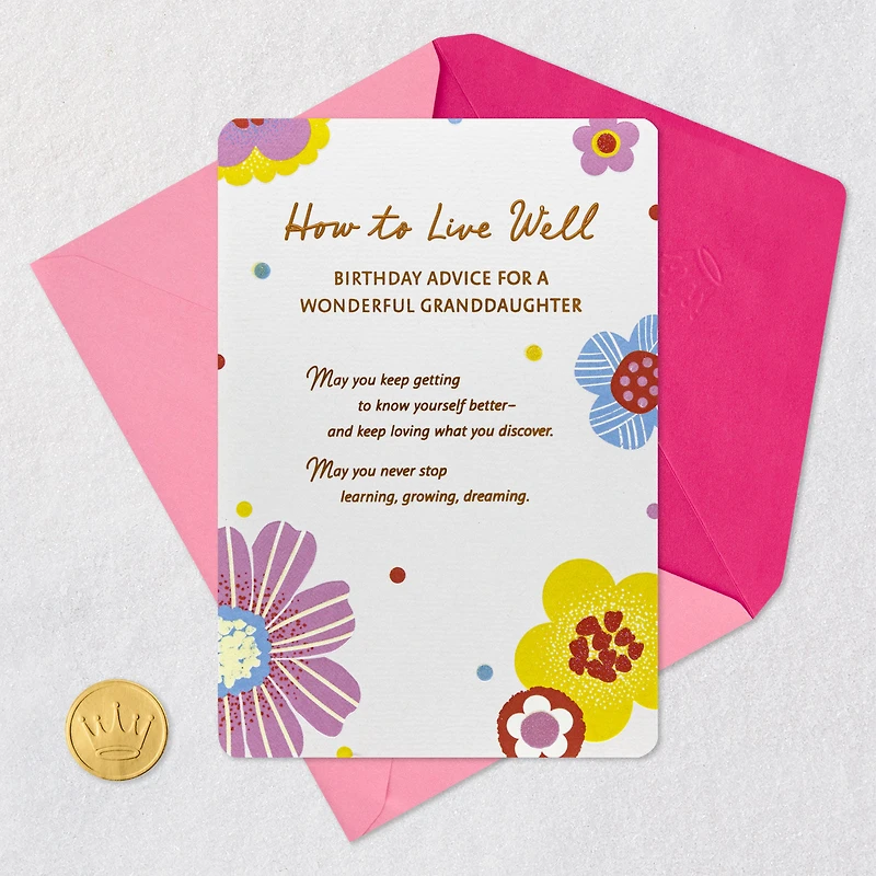 How to Live Well Birthday Card for Granddaughter for only USD 5.99 | Hallmark