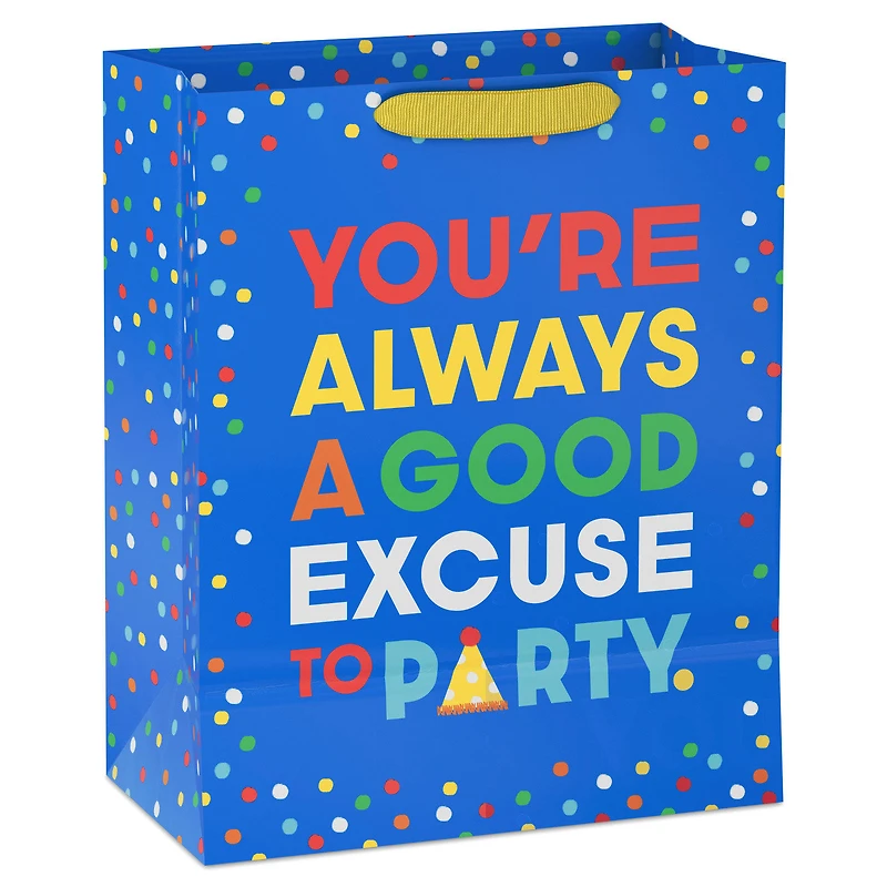 13" Excuse to Party Large Gift Bag for only USD 4.99 | Hallmark
