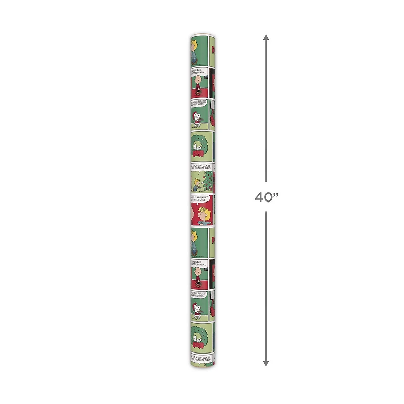 Peanuts® Classic Comics Jumbo Christmas Wrapping Paper Roll, 70 sq. ft. for only USD 9.99 | Hallmark