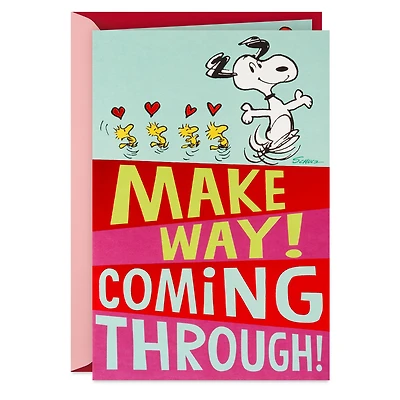 Peanuts® Snoopy and Woodstock Hugs and Kisses Funny Pop-Up Valentine's Day Card for only USD 7.59 | Hallmark