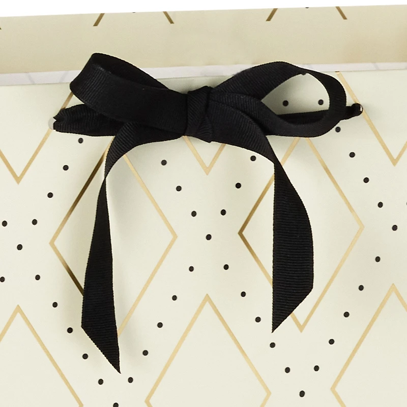 20" Gold Diamonds on Cream Jumbo Gift Bag for only USD 7.79 | Hallmark