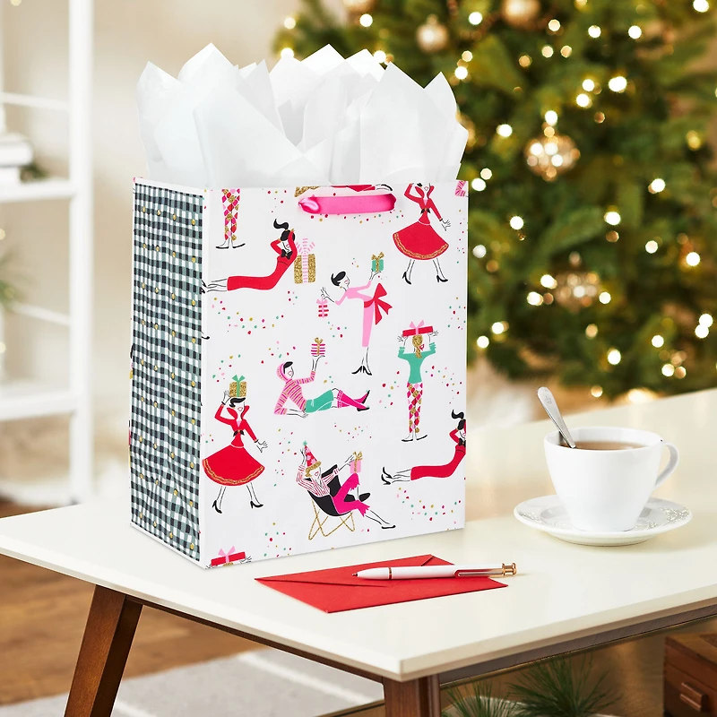 13" Retro Party Gals on White Large Holiday Gift Bag for only USD 4.99 | Hallmark