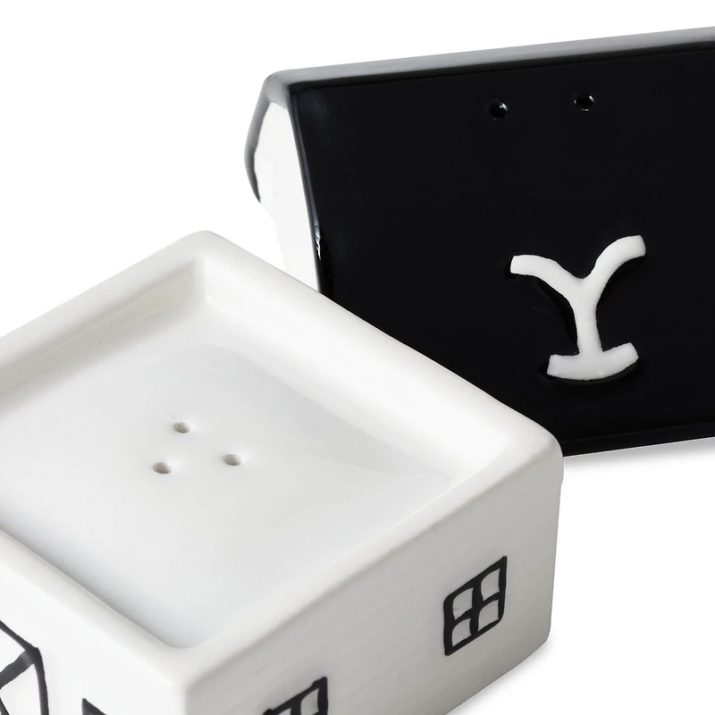 Yellowstone Dutton Ranch Barn Stacked Salt and Pepper Shaker Set for only USD 22.99 | Hallmark