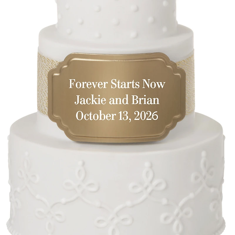 Wedding Cake Ceramic Personalized Ornament, Custom Text for only USD 37.99 | Hallmark