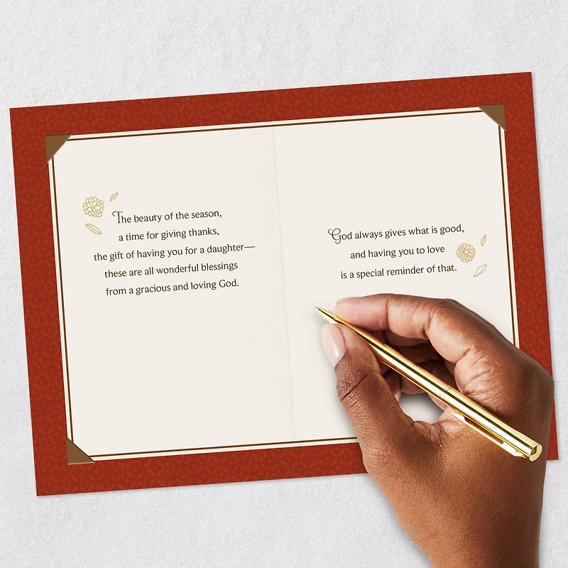 Wonderful Blessings from God Religious Thanksgiving Card for Daughter for only USD 2.99 | Hallmark
