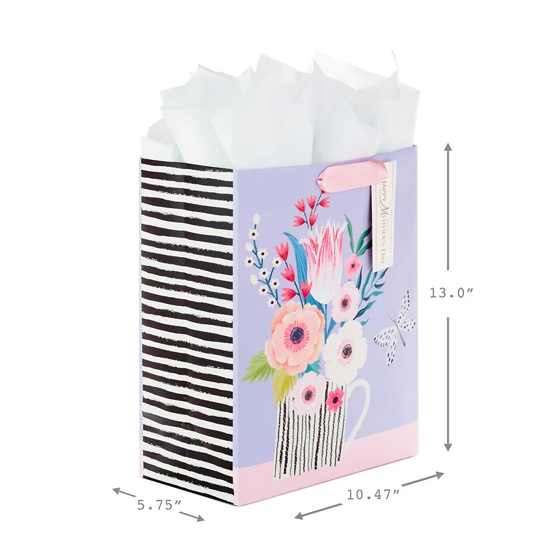 13" Flowers in Mug Large Mother's Day Gift Bag With Tissue for only USD 5.99 | Hallmark