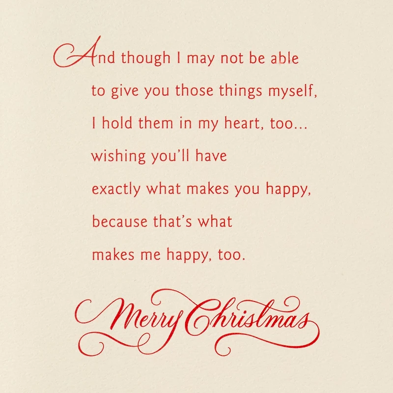 Your Happiness Means Everything to Me Christmas Card for Daughter for only USD 6.99 | Hallmark