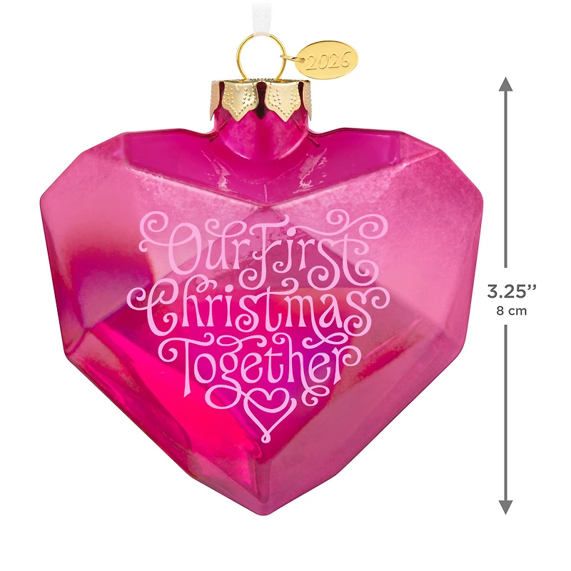 Our First Christmas Together 2026 Glass Ornament for only USD 28.99 | Hallmark