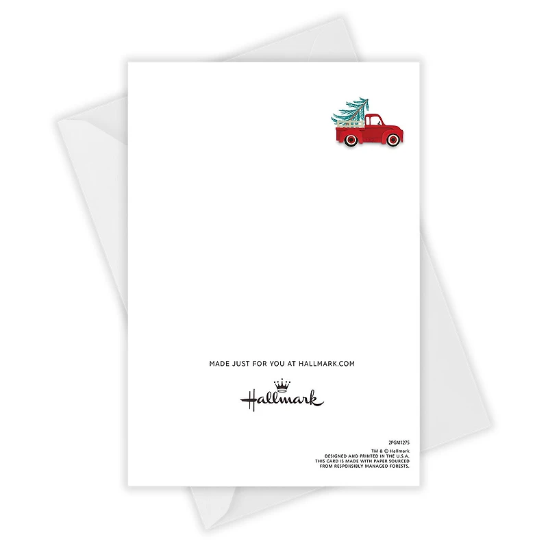 Personalized Red Truck With Trees Christmas Card for only USD 4.99 | Hallmark