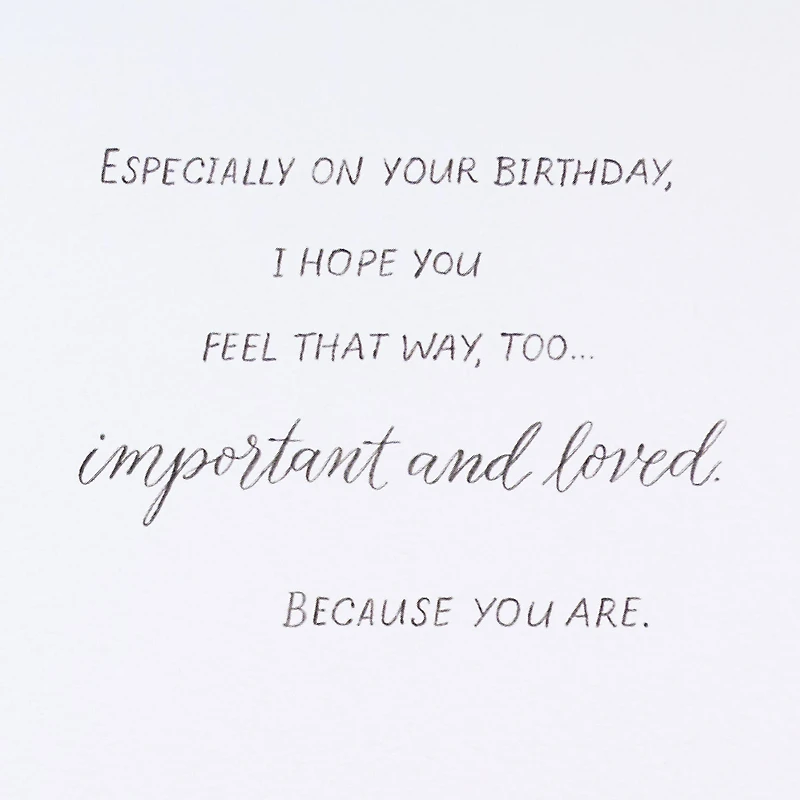 You Are Important and Loved Birthday Card for Wife for only USD 7.59 | Hallmark