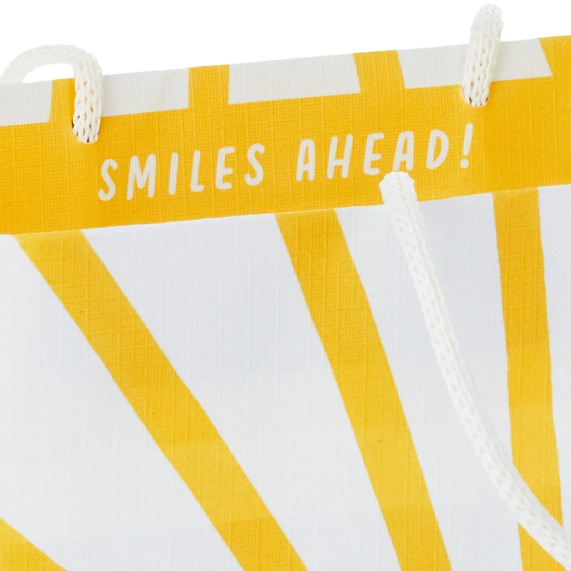 9.6" Sunshine Smiles on White Medium Gift Bag for only USD 3.99 | Hallmark