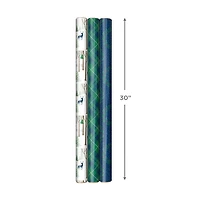 Rustic Winter 3-Pack Foil Christmas Wrapping Paper Assortment, 60 sq. ft. for only USD 16.99 | Hallmark