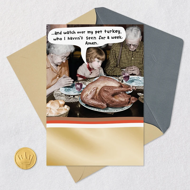 Pet Turkey Funny Thanksgiving Card for only USD 3.99 | Hallmark