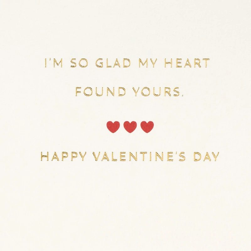 Glad My Heart Found Yours Romantic Valentine's Day Card With Detachable Magnets for only USD 9.59 | Hallmark