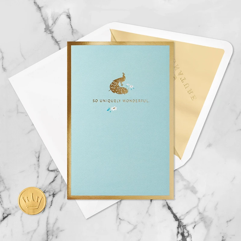 Uniquely Wonderful, Peacock Pop-Up Encouragement Card for only USD 12.99 | Hallmark