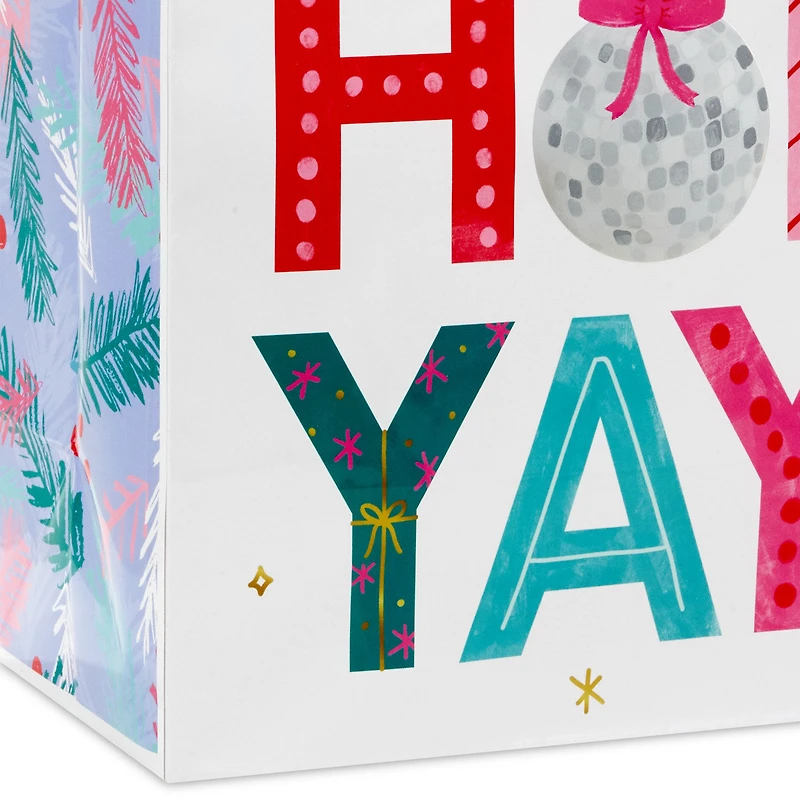 13" Happy Holi-Yay! Large Christmas Gift Bag for only USD 4.49 | Hallmark