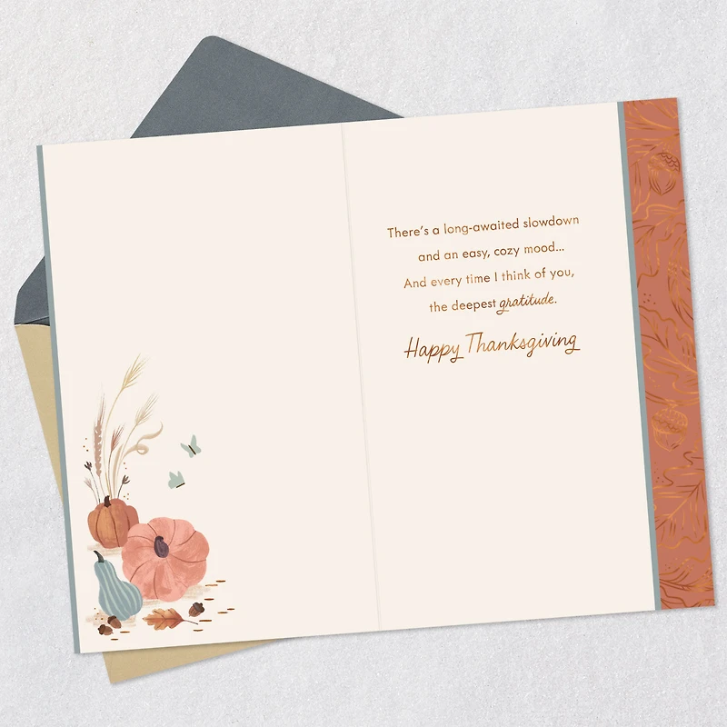 A Thankful Kind of Feeling Thanksgiving Card for only USD 3.99 | Hallmark