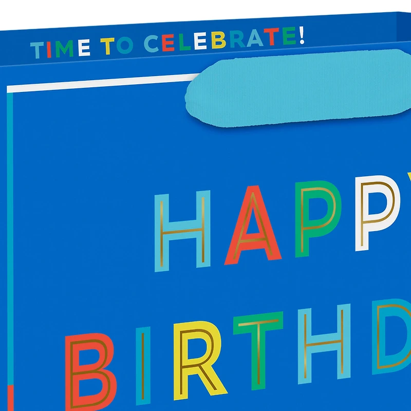 7.7" Happy Birthday to You on Blue Medium Gift Bag for only USD 3.99 | Hallmark