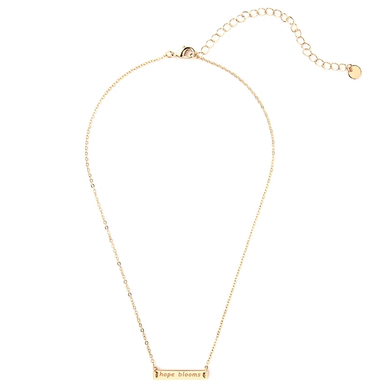 Hope Blooms Gold Metal Necklace for only USD 28.99 | Hallmark