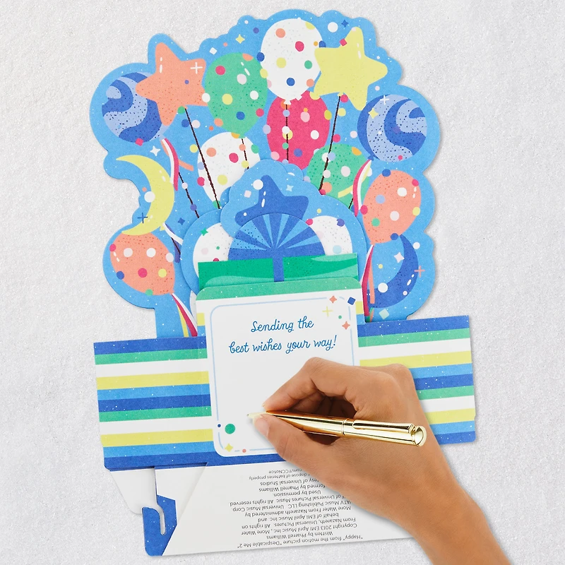 Happy Birthday Cake and Balloons Musical 3D Pop-Up Birthday Card With Light for only USD 9.99 | Hallmark