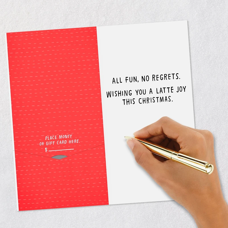 A Latte Joy Funny Money Holder Christmas Card for only USD 2.99 | Hallmark