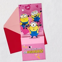 Minions Go Bananas Funny Pop-Up Valentine's Day Card With Sound for only USD 8.59 | Hallmark