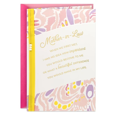 You've Made a Beautiful Difference in My Life Mother's Day Card for Mother-in-Law for only USD 6.99 | Hallmark