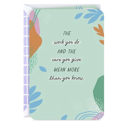 Thanks for All You Do Thank You Card for Caregiver for only USD 2.99 | Hallmark