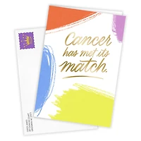Cancer Met Its Match Custom Encouragement Card for only USD 4.99 | Hallmark
