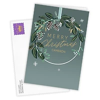 Blessings and Joy Wreath Custom Christmas Card for only USD 4.99 | Hallmark