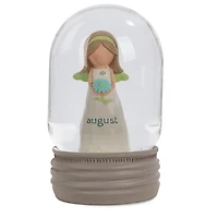 Blossom Bucket August Birthstone Angel Snow Globe, 4.2" for only USD 22.99 | Hallmark