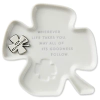 Clover-Shaped Trinket Dish With Token for only USD 28.99 | Hallmark